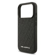 Karl Lagerfeld Luxury MagSafe Full Wrapped PU Leather Case – iPhone 17 Pro Max | Black