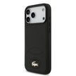 Lacoste Luxury MagSafe PU Leather Hard Case – iPhone 17 Pro Max | Black