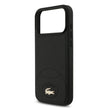 Lacoste Luxury MagSafe PU Leather Hard Case – iPhone 17 Pro Max | Black