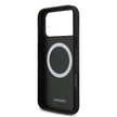 Lacoste Luxury MagSafe PU Leather Hard Case – iPhone 17 Pro Max | Black