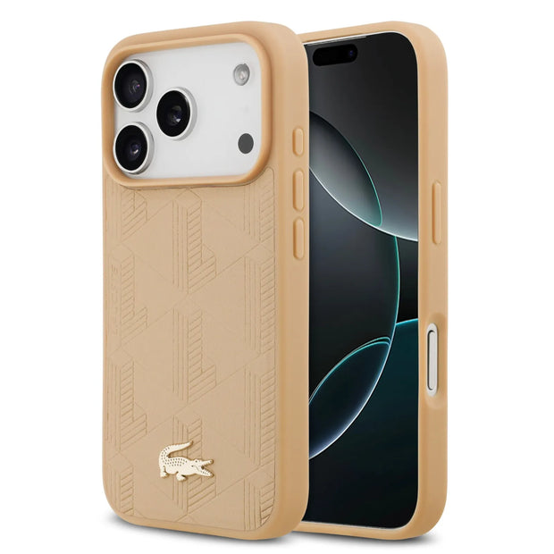 Lacoste Luxury MagSafe PU Leather Case – iPhone 17 Pro Max