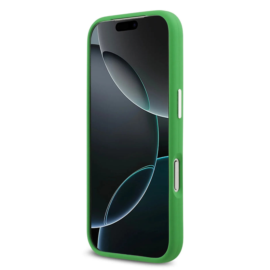 Lacoste Luxury MagSafe Silicone Case – iPhone 17 Pro Max | Estragon Green