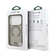 Lacoste Luxury MagSafe Transparent TPU+PC Case – iPhone 17 Pro Max | Olive Gray