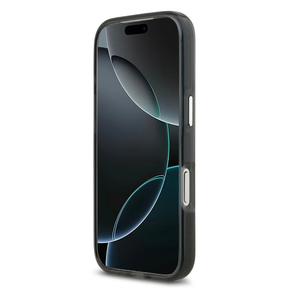 Lacoste Luxury MagSafe Transparent TPU+PC Case – iPhone 17 Pro Max | Olive Gray