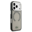 Lacoste Luxury MagSafe Transparent TPU+PC Case – iPhone 17 Pro Max | Olive Gray