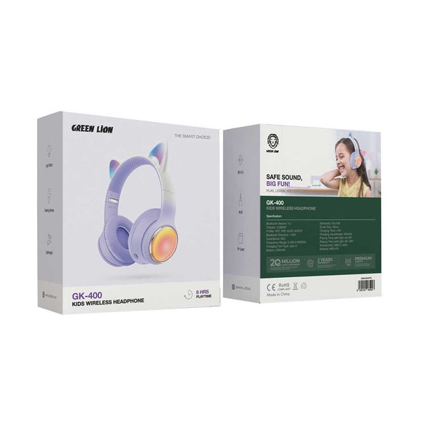 אוזניות אלחוטיות לילדים Green Lion GL-400 🎧🧒💙