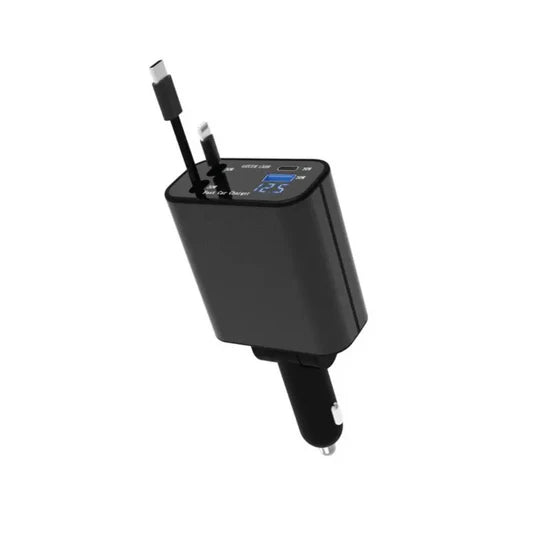 מטען רכב נשלף Green Lion בעוצמה של 120W – שחור