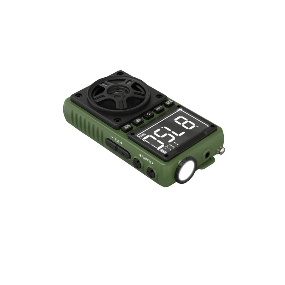 רדיו נייד ורמקול Green Lion Voyager – ירוק 📻🔊🌿