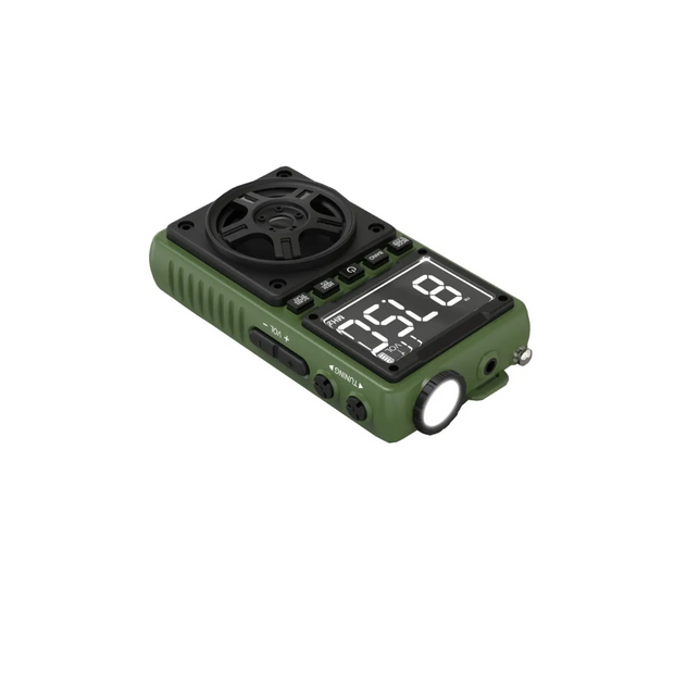 רדיו נייד ורמקול Green Lion Voyager – ירוק 📻🔊🌿