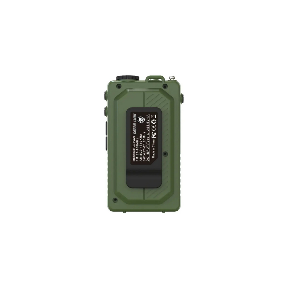 רדיו נייד ורמקול Green Lion Voyager – ירוק 📻🔊🌿