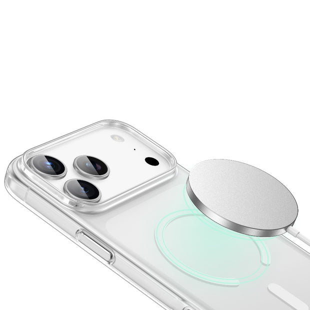 כיסוי מגנטי Green Lion MagSafe Delgado לאייפון 17 – שקוף