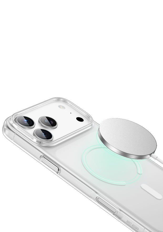 כיסוי מגנטי Green Lion MagSafe Delgado לאייפון 17 – שקוף