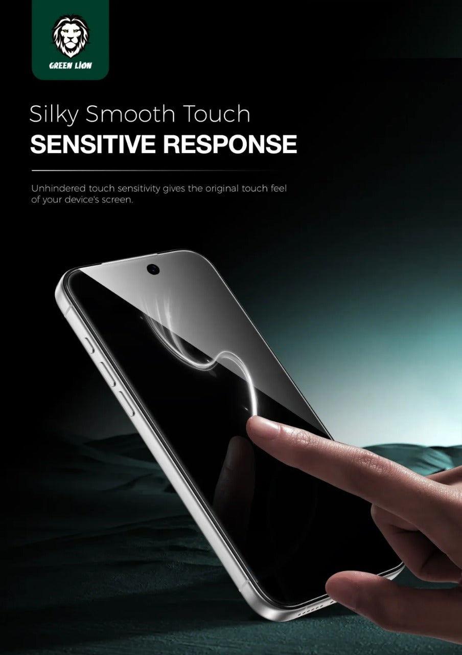 מגן מסך Green Lion 9H Steve Privacy Glass Protector לאייפון 17 🔒📱