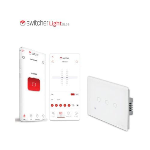 מתג חכם ל-3 תאורות Switcher Light SL03 - מתאים לקופסה גוויס 3 מקום