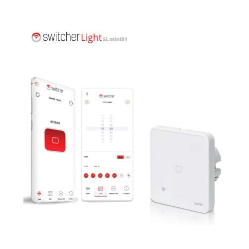 מתג חכם לתאורה אחת Switcher Light SLmi01 - מתאים לקופסה עגולה 55 מ''מ