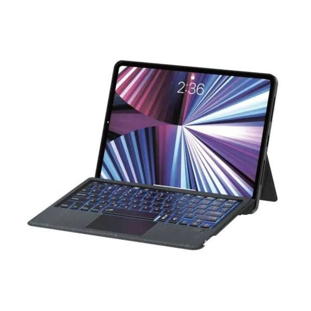 כיסוי מקלדת עם טאץ' פד Green Lion Touchpad Keyboard Case for iPad 10.5″ & 10.2″ – 500mAh – שחור 💻🖱️🖤