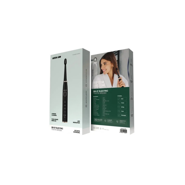 מברשת שיניים חשמלית Green Lion GB-37 – לבן/כחול 🪥💙
