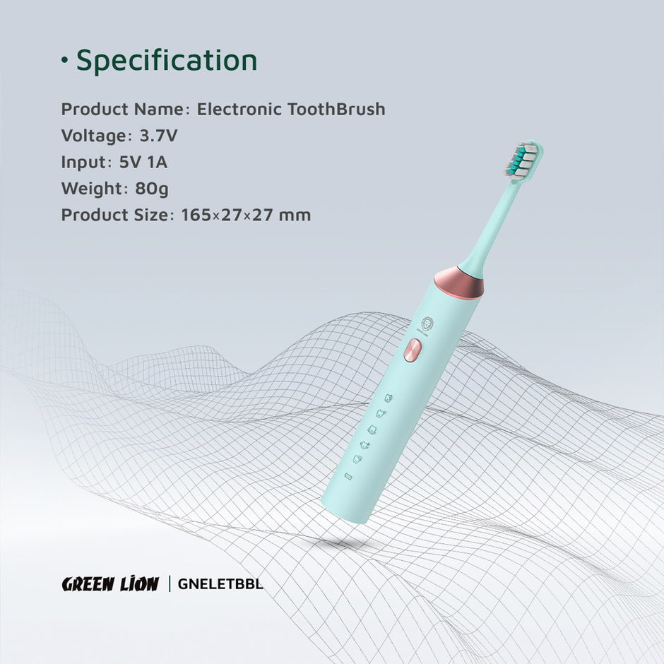 מברשת שיניים חשמלית Green Lion Electric Toothbrush 🪥🤍