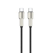 כבל קלוע Green Lion USB-C ל-USB-C – שחור