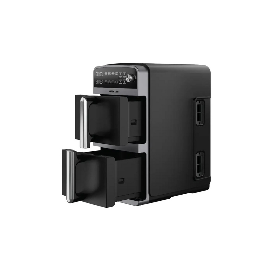 סיר טיגון כפול Green Lion Double-Decker Air Fryer בנפח 10 ליטר – שחור