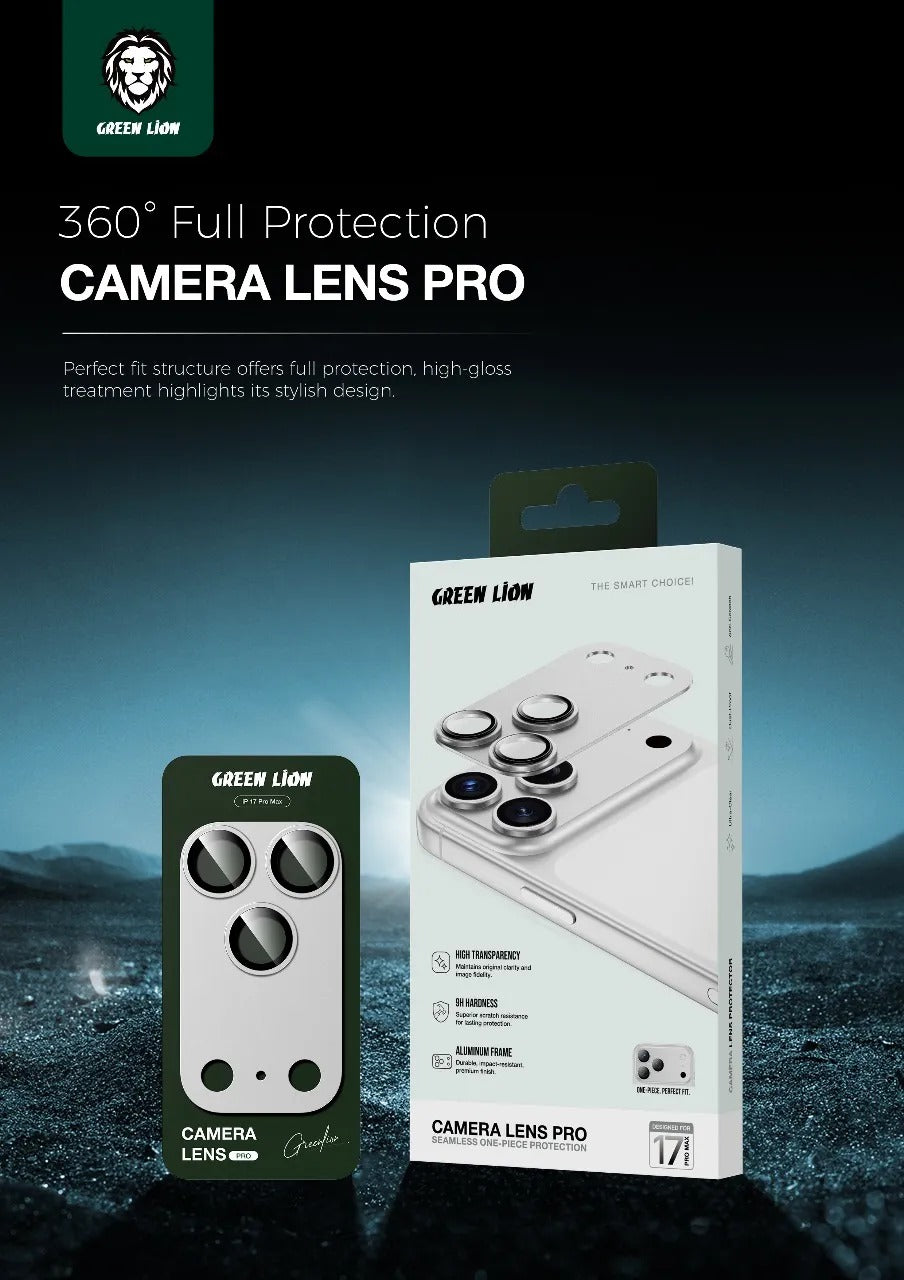 עדשת מצלמה Green Lion Camera Lens Pro לאייפון 17 Pro Max