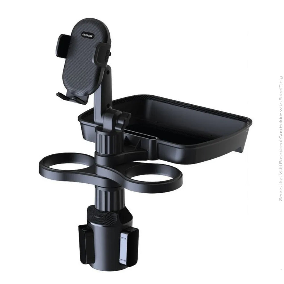 מחזיק כוס רב-תכליתי עם מגש אוכל Green Lion Multi-Functional Cup Holder with Food Tray