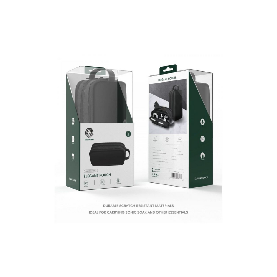 פאוץ’ אלגנטי Green Lion Elegant Pouch – שחור/חום 👜