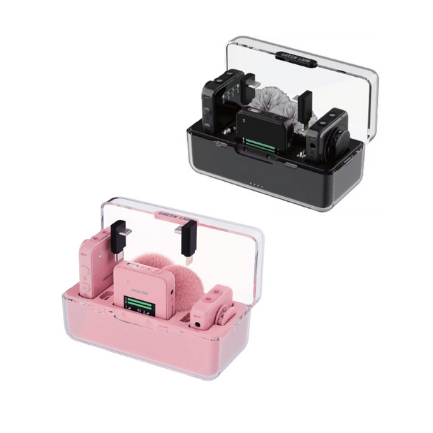 מיקרופון אלחוטי מקצועי Green Lion GLM-Professional – סוללה ‎300mAh‎ 🎤⚡