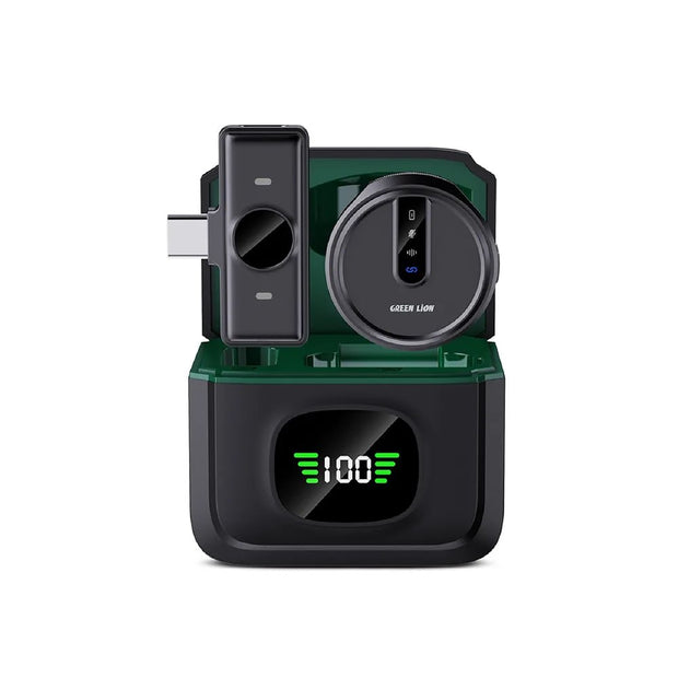 מיקרופון אלחוטי Green Lion GM-88X – שחור 🎤🖤