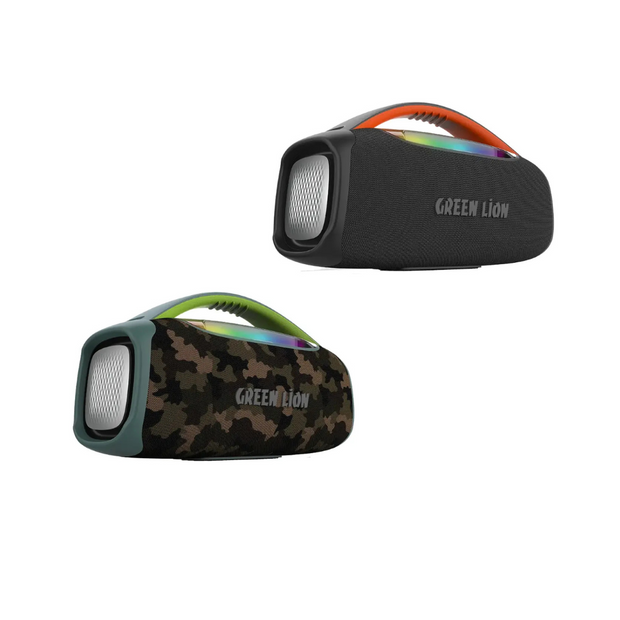 רמקול נייד Green Lion Beam Pro עם מיקרופון – 120W 🔊🎤🖤