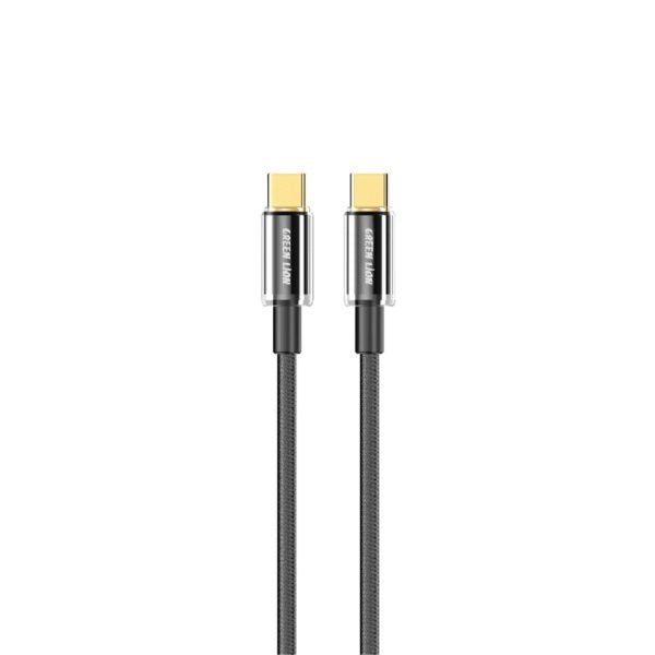 כבל Green Lion USB-C ל-USB-C עם חיישן מגע (Touch) באורך 1 מטר – 60W